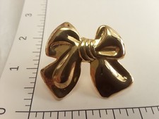 Vintage Heart Scarf Dress Shoe Clip Unmarked