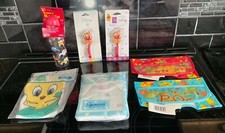 Lot of 9 Baby Shower Gifts Bottle Snap Crotch Pacifier Attacher Bibs New F52