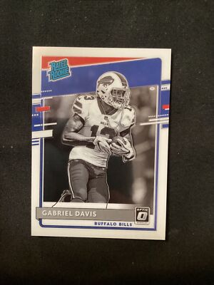 2020 Donruss Optic Gabriel Davis Black & White Variation Rated Rookie #337  JT11