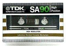 TDK SA 90 1982 USA TYPE II BLANK CASSETTE TAPE 1 SEALED