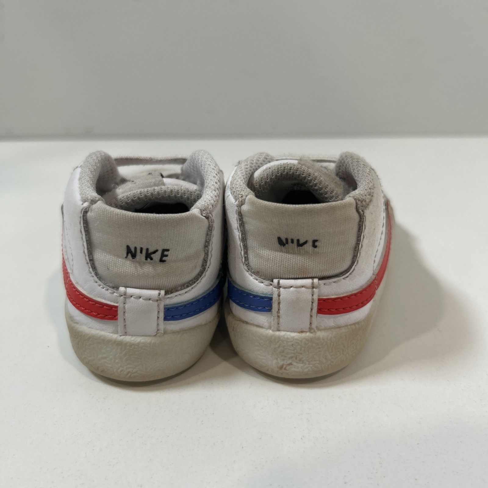 PONY Nike Blazer Mid CB bianco Habanero rosso scarpe bambino taglia 4C culla morbide