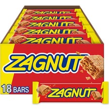 ZAGNUT Crunchy Peanut Butter with Toasted Coconut Candy Bars, 1.51 oz 18 Count