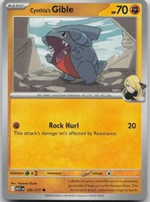 Cynthia's Gible 109/217 Common Ascended Heroes Pokemon Near Mint