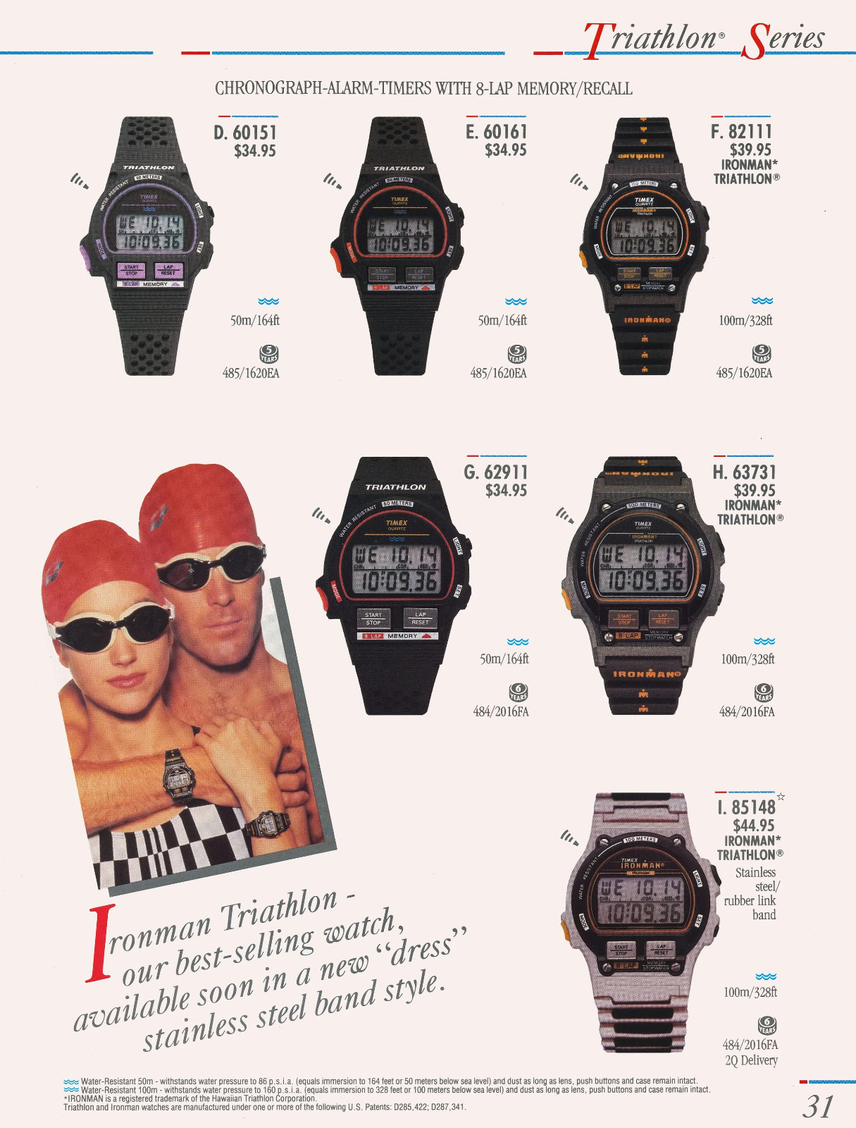 1990 Vintage Timex Triathlon Digital Watch - RARE… - image 13