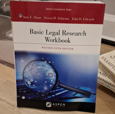 Aspen Basic Legal Research Workbook 5th Rev Ed PB 2018 Aspen Coursebook Sloan