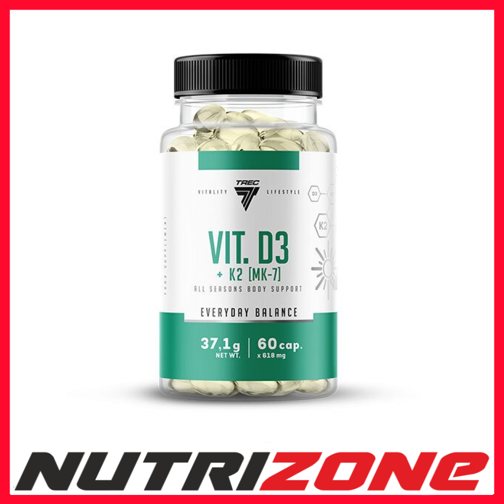 Trec Nutrition Vit D3 + K2 MK-7 - 60 caps