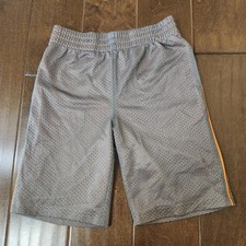 Jumping Beans Boys M 5/6 Gray Orange Mesh Athletic Shorts