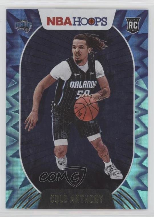 2020-21 Panini NBA Hoops Teal Explosion Cole Anthony #234 0i5i
