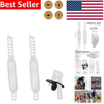 Adjustable Bike Pedal Straps Set of 4 Durable Nylon Universal Fit Cycle Exercise