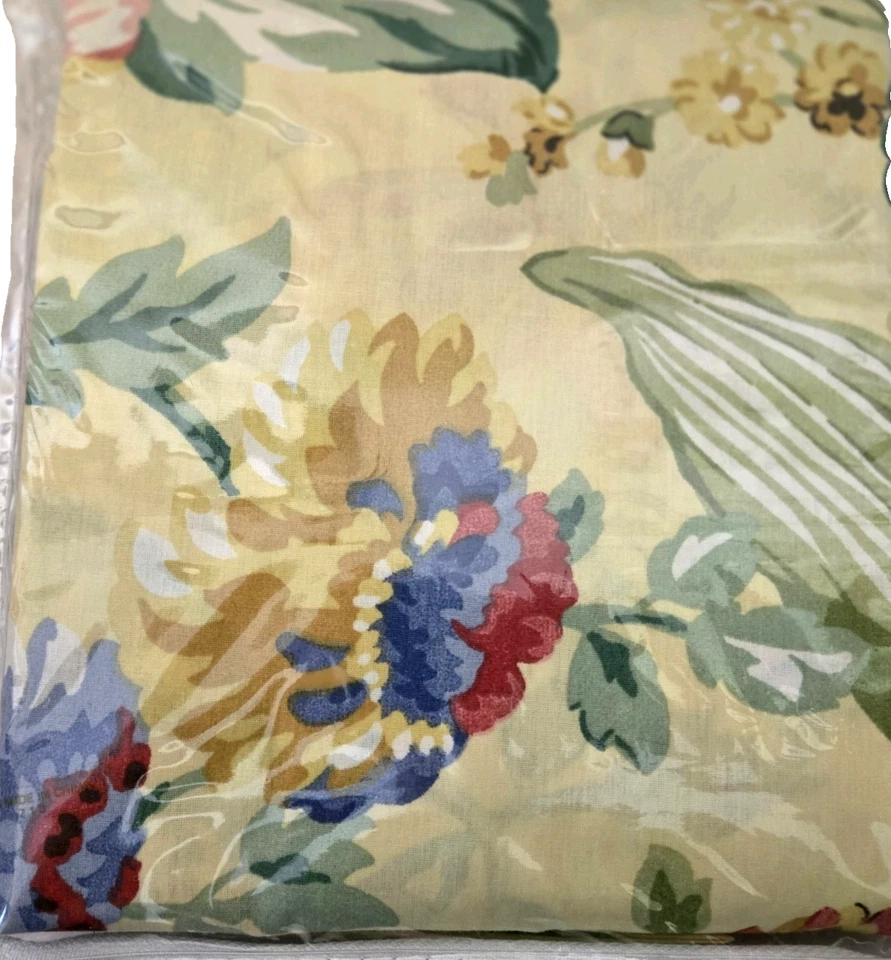 Cortina de Ducha Floral 80x45 Colorido Tela Mezcla Algodón Cottagecore Airbnb NUEVO Foto 3 de 4