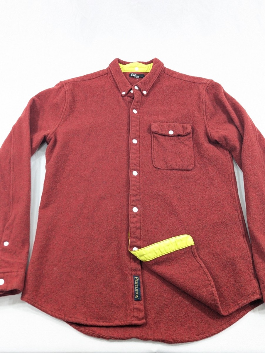 Pendleton Levis California Men's XS/S Red Wool Snap Long Sleeve