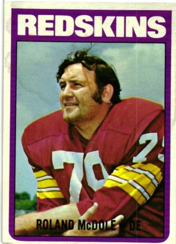 Roland McDole #168 1972 Topps card