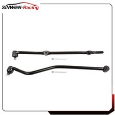 2 Pcs Track Bar Tie Rod End Steering Part For Jeep Wrangler 1997-2004 2005 2006
