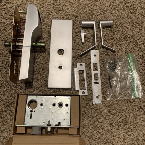 ONITY HT24 Lock Hotel Door Lock Satin Silver Used Works