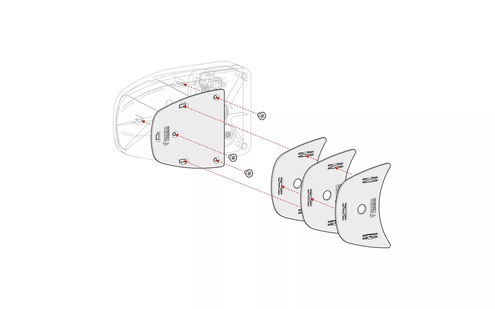 Fiamma Kit Spacer Safe Door>2017 DB (08230-01A) - Image 3
