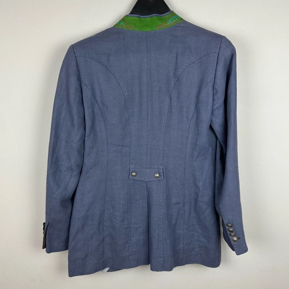 Schneiders Salzburg Linen Military Style Jacket Size US 10 - Image 2 of 4