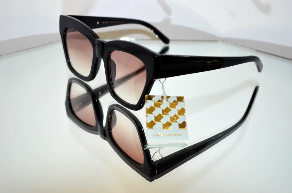 HERMOSAS Gafas de sol Karen Walker "Tesoro" Ojo de Gato Negro/Rosa Degradado 1801780 Foto 2 de 4