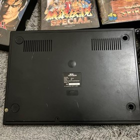 SNK Neo Geo Neogeo AES ROM Console System with 4Games Tested
