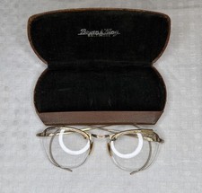 Vintage Cat Eye Glasses COC 1/10 12K GF Gold Scroll Etched Vintage Antique 1920s