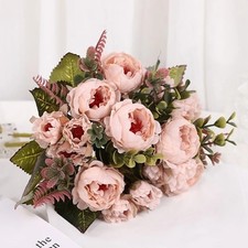 9 Heads Of Peony Flowers Artificial Flowers For Home Wedding Gardening Decor