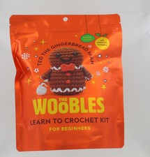 New The Woobles Crochet Kit - Holiday Edition - Ted The Gingerbread Man