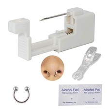 Professional Body Piercing Kit for Lip/Navel/Tongue/Ear/Nose/Belly Button,