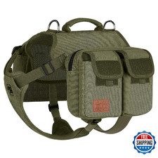 OneTigris HOPPY CAMPER 3.0 Dog Hiking Backpack Saddle Bag for Medium Large Dogs