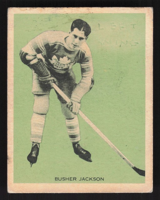 1933-34 Hamilton Gum V288 Busher Jackson Rookie #29 - Maple Leafs - HOF RC VG MK