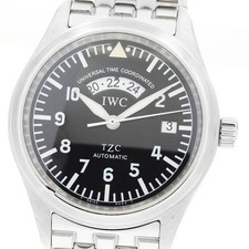 IWC SCHAFFHAUSEN PILOT WATCH FLIEGER UTC IW325102 39mm SS Black Dial #C295 7