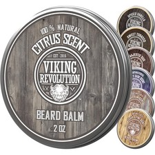 Viking Revolution BEST DEAL Beard Balm with Argan Oil  Mango Butter Styles,...
