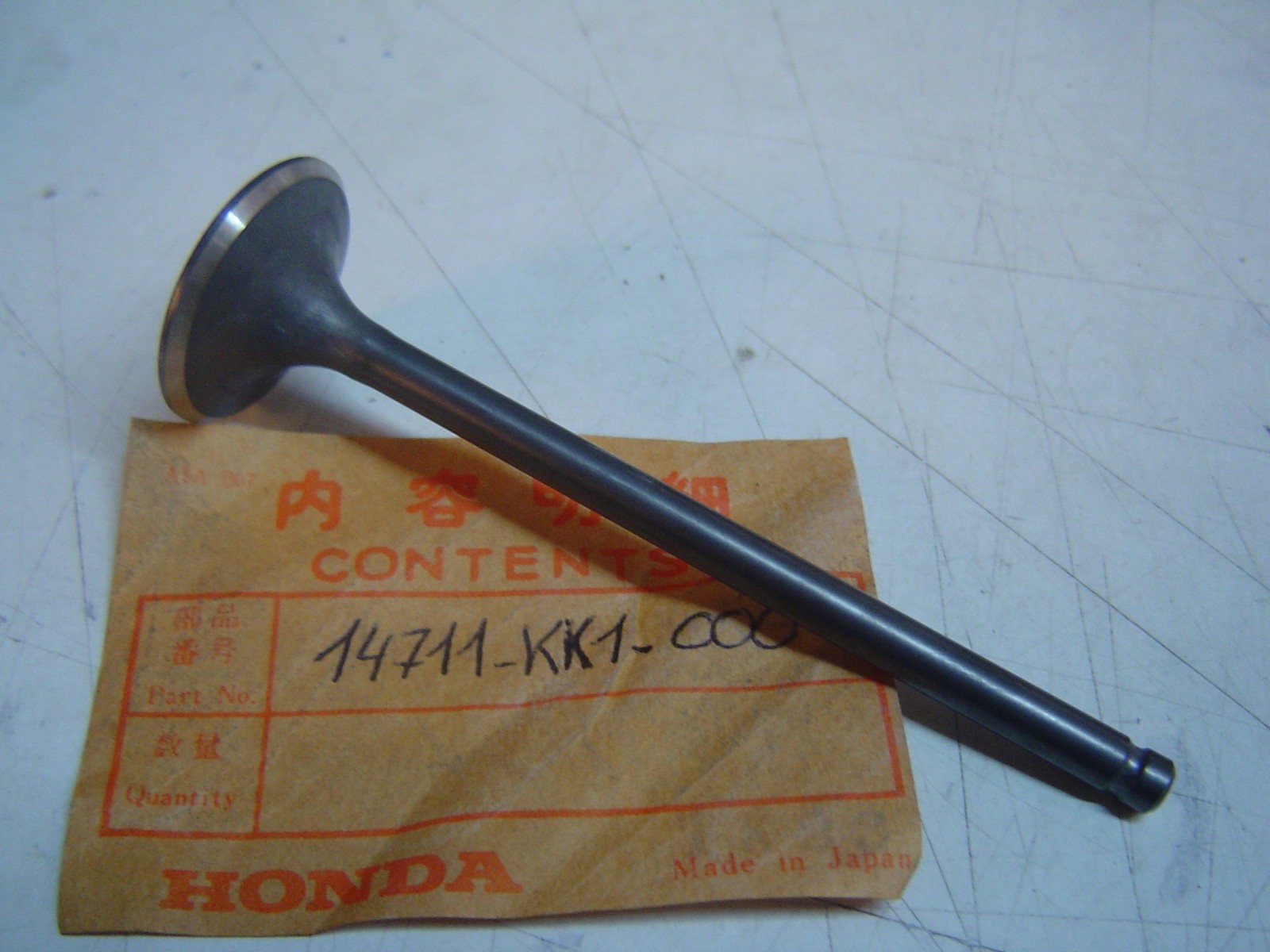 Soupape d'admission XR250R pour restauration et entretien moteur 14711KK1000