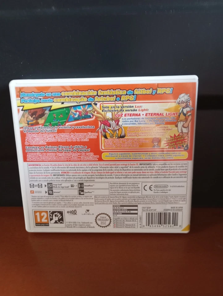 NINTENDO 3DS INAZUMA ELEVEN GO LUZ LIGHT MUY BUEN ESTADO PAL ESPAÑA, foto 2 de 4
