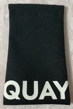 QUAY Black Soft Eyeglass Pouch Case for Sunglasses and Glasses Unisex