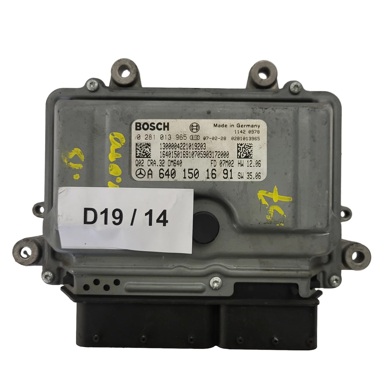 MERCEDES BENZ A B / 0281013965 / A6401501691 / BOSCH CRA.32 OM640