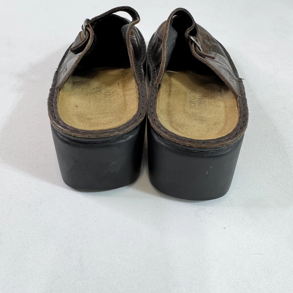 Zapatos Naot para mujer talla 41 cuero marrón sin cordones zuecos hebilla cómodos Foto 2 de 4