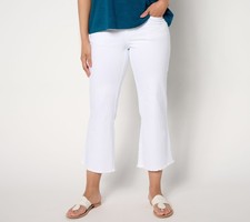 Belle by Kim Gravel Women's Pants Sz 8 Tall TripleLuxe Twill White A648034