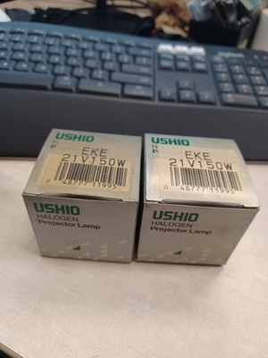 Lot Of 2 Ushio EKE 21V 150W Lamp HALOGEN