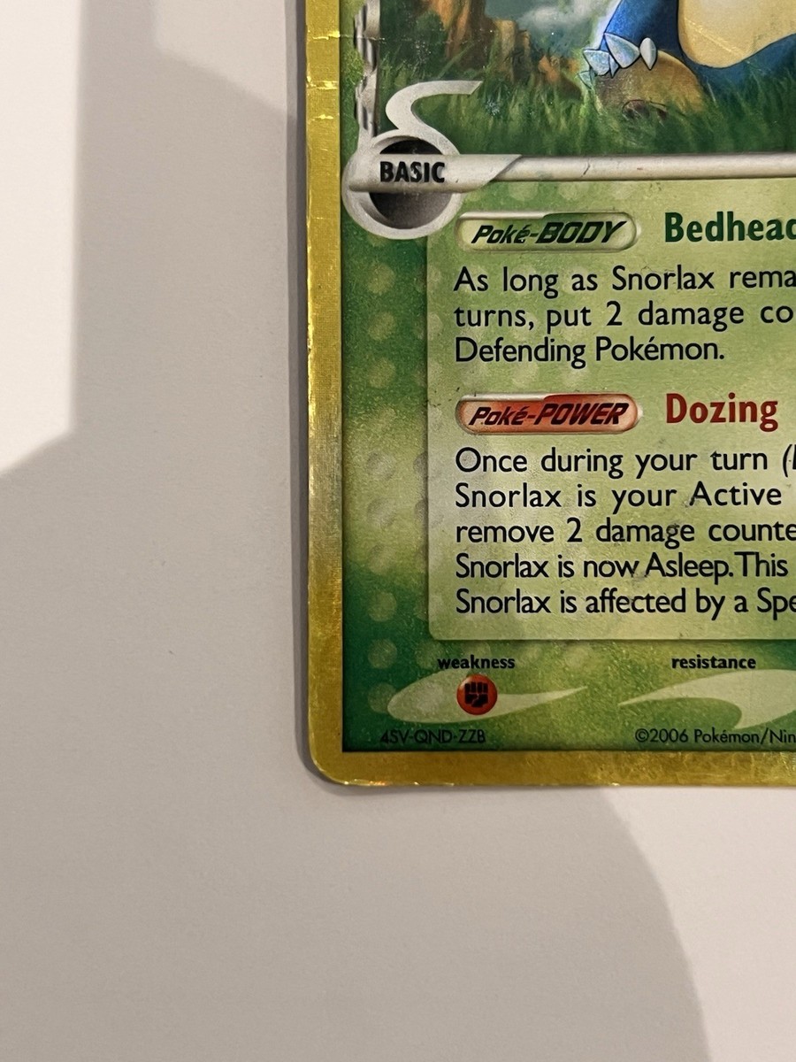 Snorlax 10/101 Holo Rare Delta Species EX Dragon Frontiers HP