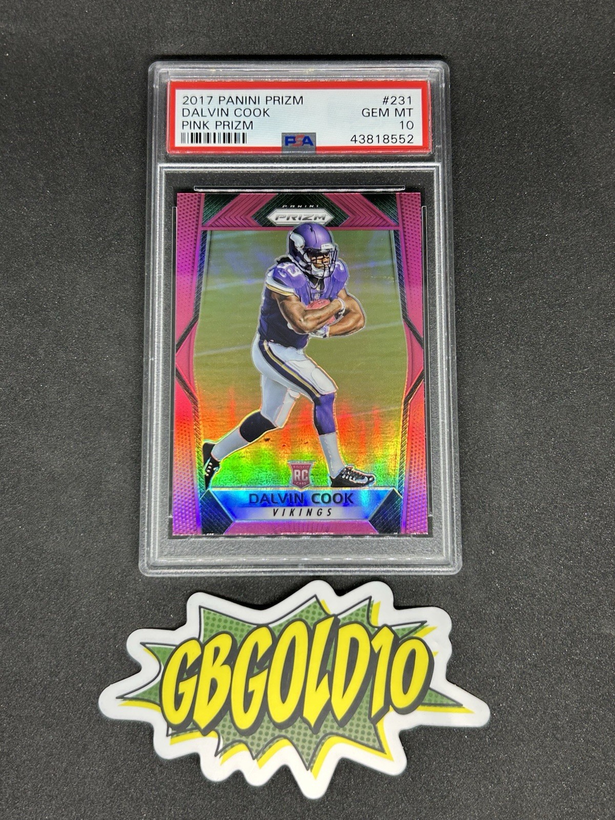 Dalvin Cook Panini Prizm #231 Pink Prizm
