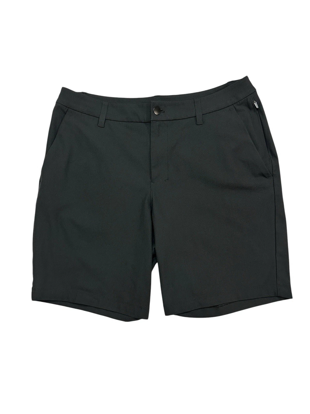 Lululemon ABC Shorts Men 32 Black Classic Fit 9” inch Warpstreme Stretch Golf
