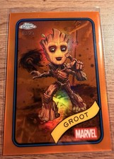 Groot 2025 Topps Chrome Marvel #35 Orange /25