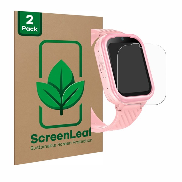 "2X Screenleaf Displayschutzfolie FüR Yuede Kids Smartwatch 1.83\" Nachhaltig "-image