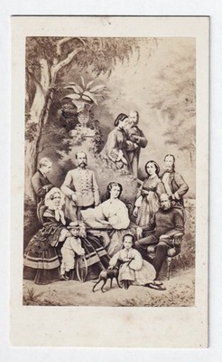 Elisabeth Sissi Franz Joseph Kaiser Austria Family Photo CDV 1861