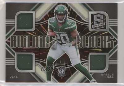 2022 Panini Spectra Building Blocks Hyper Prizm 55/75 Breece Hall Rookie RC 0w27