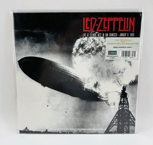 Led Zeppelin Live at Fillmore West 1969 180g Marble Vinyl LP Second Records