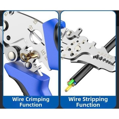 Multifunctional Wire Stripper Pliers 12 in 1 Steel Blue 21x5x2 inch Size