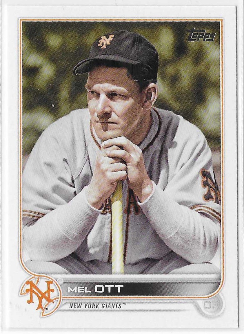 2022 Topps Update Legend Variation SP Legend Variation Mel Ott #US144 HOF