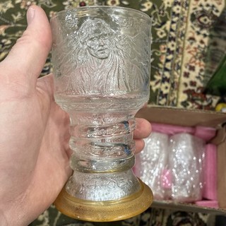 @ Lord Of The Rings Glass Goblets Set Of 4 Burger King 2001 Vintage