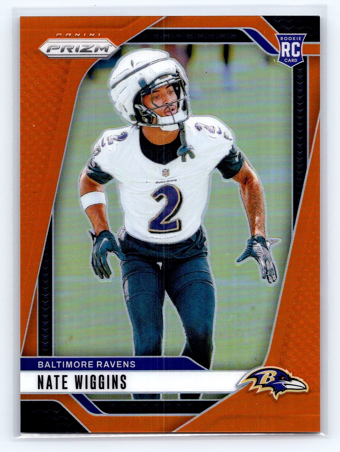 2024 Panini Prizm - Nate Wiggins #380 Orange Prizm /249 (RC)🔥