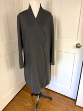 Vintage Sonia Rykiel Grey Wool Long Jacket Size 6